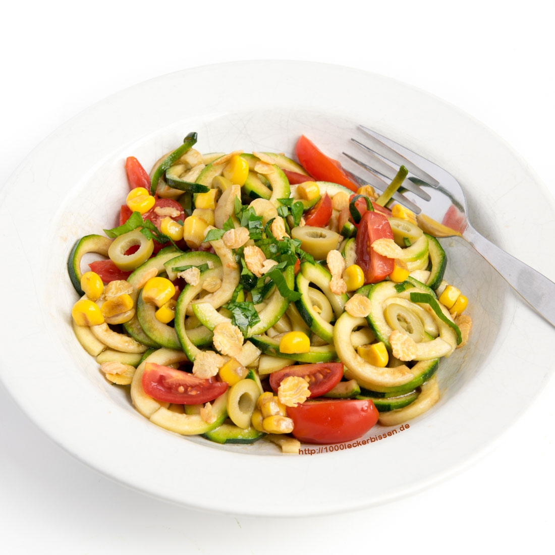Spiralschneider-Zucchini-Salat-Rezept
